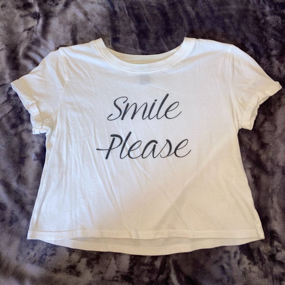 Forever 21 Smile Please Crop Top